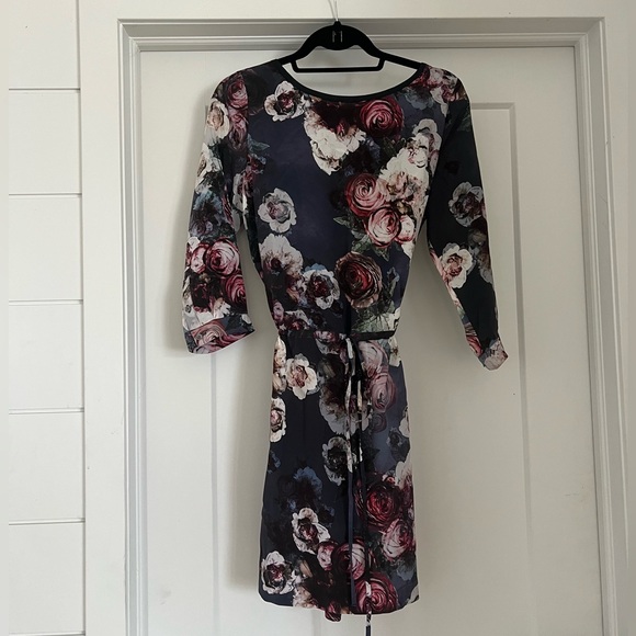 Club Monaco Silk Floral Dress - Picture 1 of 6